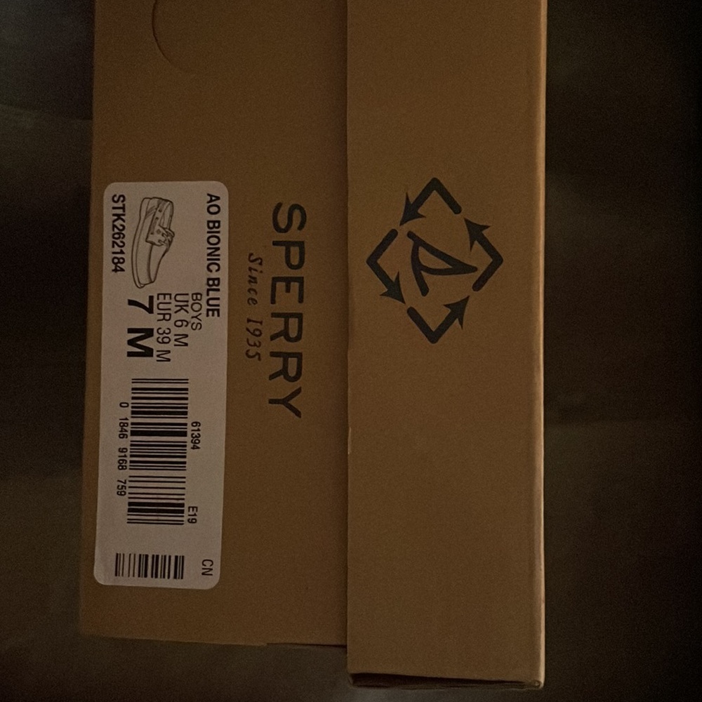 Boys Blue Sperrys - Picture 3 of 3